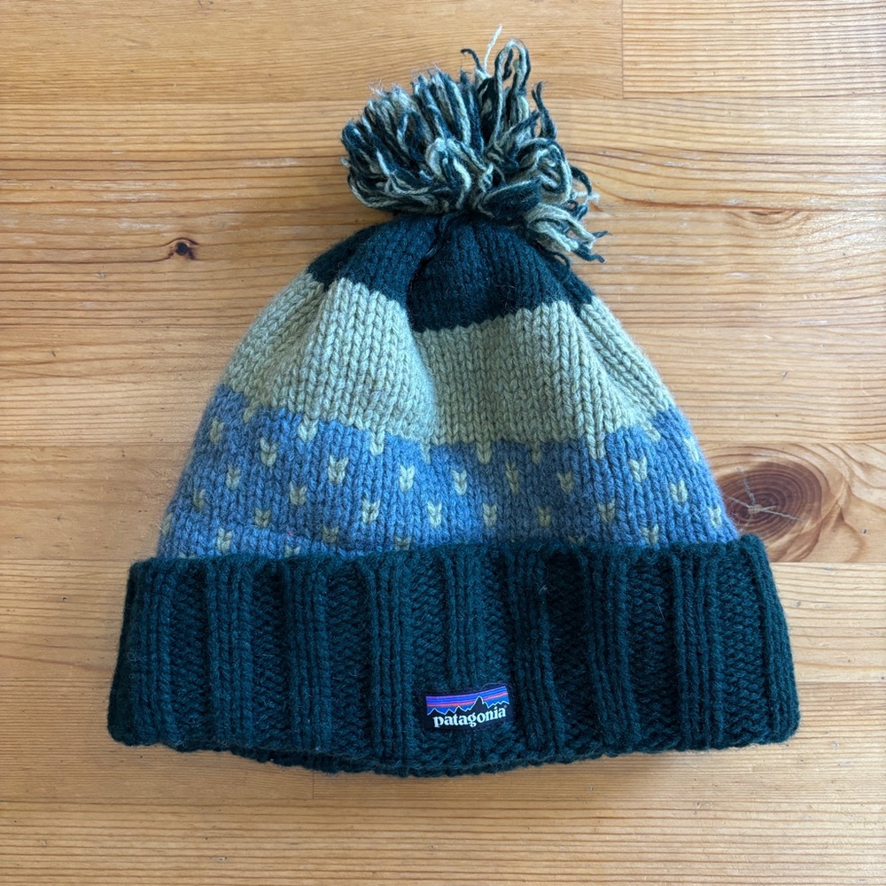 Patagonia Snowbelle Beanie - Green/Blue